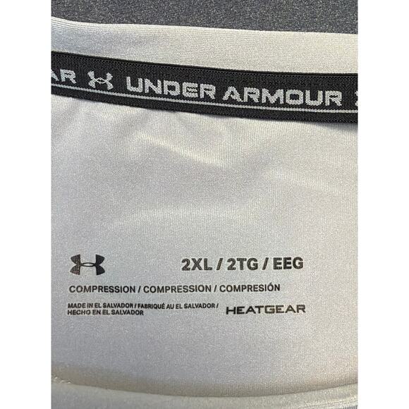 Under Armour Compression Heat Gear Tank top Grey Mens 2XL - Picture 3 of 7